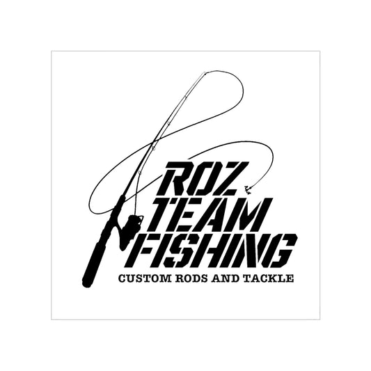 RTF Custom Rod Transparent Outdoor Stickers, Square, 1pc