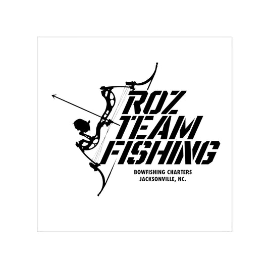 RTF Bowfishing Transparent Outdoor Stickers, Square, 1pc